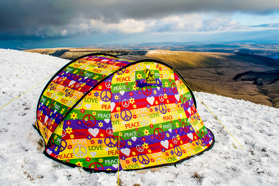 Love and Peace Night Glow Tent + Tent Finder